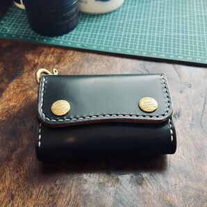 新品 小銭入れ イギリス J&E社 ブライドル バックル仕様 ダークグリーン
