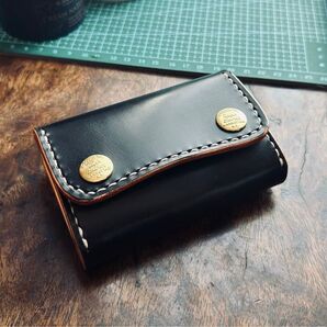 新品 小銭入れ イギリス J&E社 ブライドル バックルなし仕様 ブラック