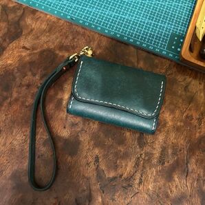 新品 小銭入れ 財布 イタリアンレザー プエブロ Pueblo ペトローリオ