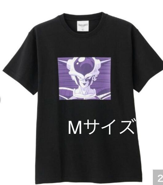 新品 即決 送料無料♪ドラゴンボール フリーザ プリント半袖Tシャツ Mサイズ 綿100% 中黒