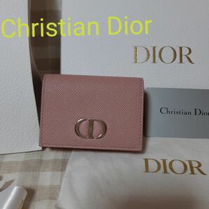 限定★【新品同様】Christian Dior ピンク ディオール折り財布 ディオール財布 Dior折り財布 コンパクト財布