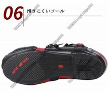 ライディングシューズ　オンロード　レーシングブーツ メンズ バイク用ツーリング プロテクト オートバイ靴 ショート　 白・47サイズ/285mm_画像10