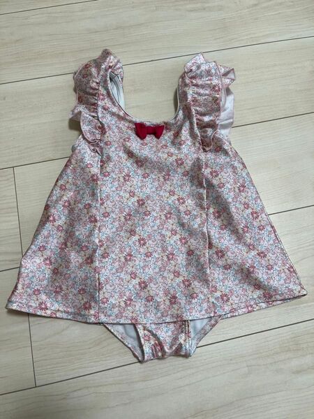 女の子 水着 花柄 110