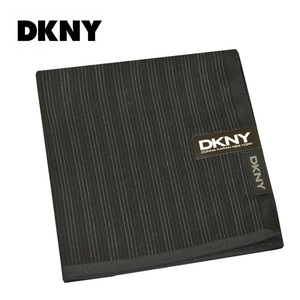 ダナ・キャラン ＤＫＮＹ ハンカチ【ストライプ/ブラック】新品！