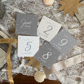 new マンスリーカード 月齢カード ましかく 正方形