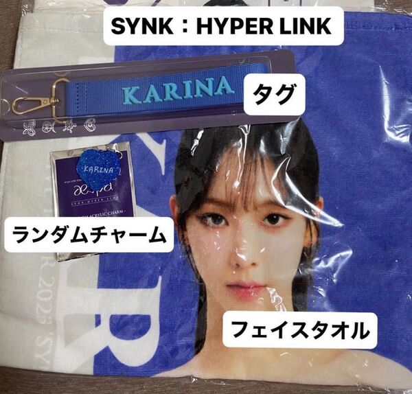 aespa エスパ SYNK:HYPER LINK ツアーグッズ タオル タグ&チャーム 【KARINA】