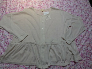  free shipping unused * HusHush HUSHUSH cardigan 3 number (L*40 number )*