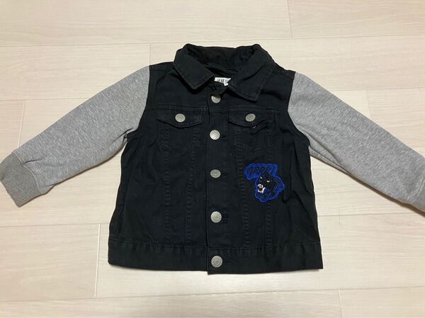 H&M アウター ブルゾン 100cm EUR98 虎 ロゴ パーカー生地 秋服