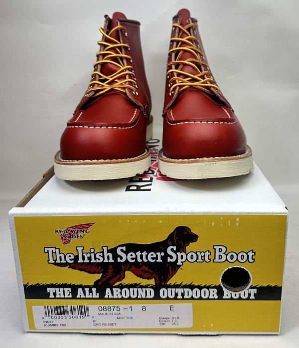 Yahoo!オークション -「red wing 8875」(8インチ) (レッド Yahoo!オークション -「red wing 8875」(8インチ) (レッド