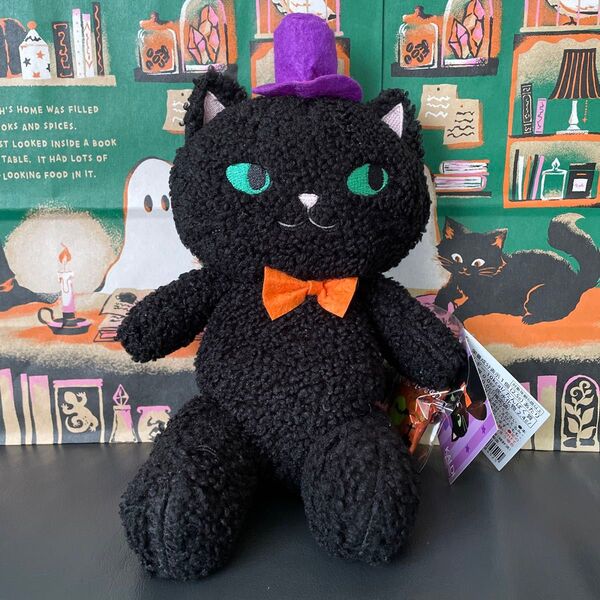 カルディ ハロウィン2024 ネコぬいぐるみ 黒猫 1個