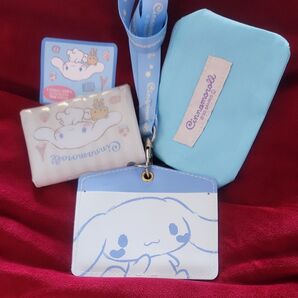 シナモロール お出かけ3点ポーチ サンリオキャラクター ポーチ 小銭入れ コインケース ミニポーチ 定期入れ おっぎshop
