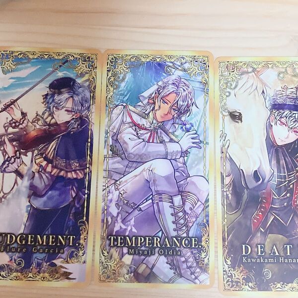 悪魔執事と黒い猫の2周年記念グッズ、フルーレくんとミヤジくんとハナマルくんです。(バラ売り価格)
