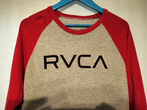 RVCA 七分丈シャツ ラグランtシャツ 古着