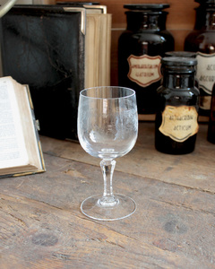jf00683.ab 仏国*フランスアンティーク*雑貨 ワイングラス ブロカント エッチング リキュールグラス テーブルウェア コップ ガラスカップ