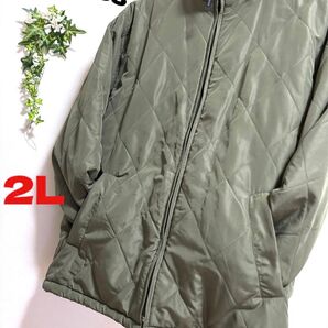 【Progress】【2Lサイズ】プログレス メンズ ダウン ジャケット 秋冬 古着 ヴィンテージ アウター カーキジャンパー