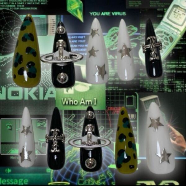 ネイルチップ ギャル Y2K サブカル グランジ オーブ ヴィヴィアン