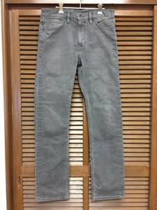 LEVI'S SKATEBOARDING COLLECTION ５１３ SLIM STRAIGHT グレー ３２/３４ USED スケート