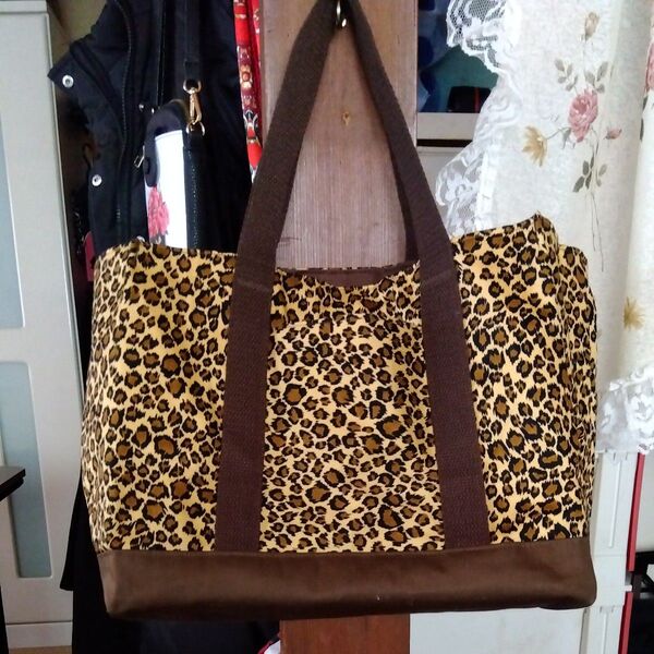ヒョウ柄トートバッグ美品