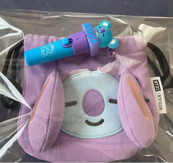 bts BT21 エチュードハウス ポーチ ライトスティック キーリング