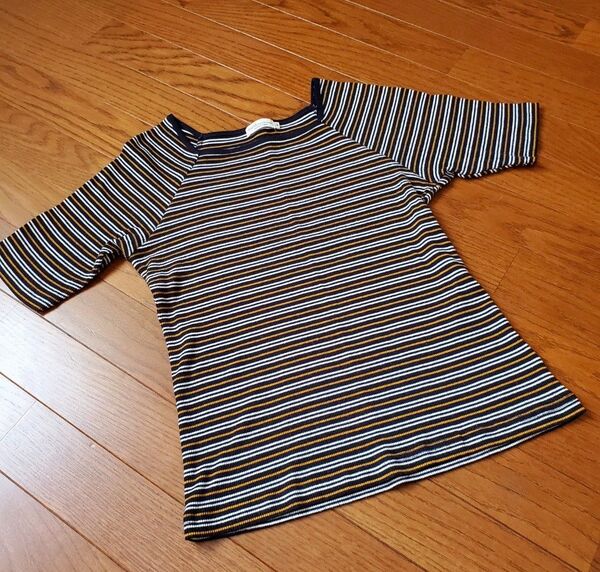 ボーダーカットソー ロンT Tシャツ earth アース