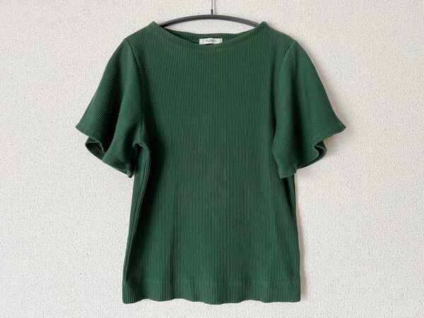 POU DOU DOU フレアスリーブリブTシャツ M