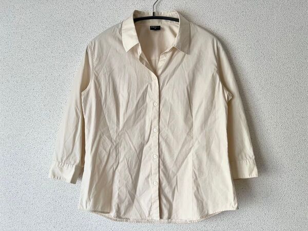 UNIQLO コットンシャツ〈七分袖〉M