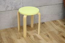 gmck397 ○ スツール 椅子 北欧 スタッキング ビンテージ チェア 木製 ディスプレイ_画像1