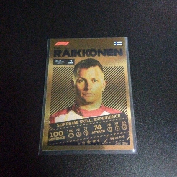 Topps F1ゴールドカード キミ・ライコネン