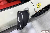 ★フェラーリ 458イタリア クーペ/スパイダー用本物カーボン製 ドアミラーカバー/カーボンミラ/高品質/FERRARI/F458/NOVIT/マンソリー_画像3