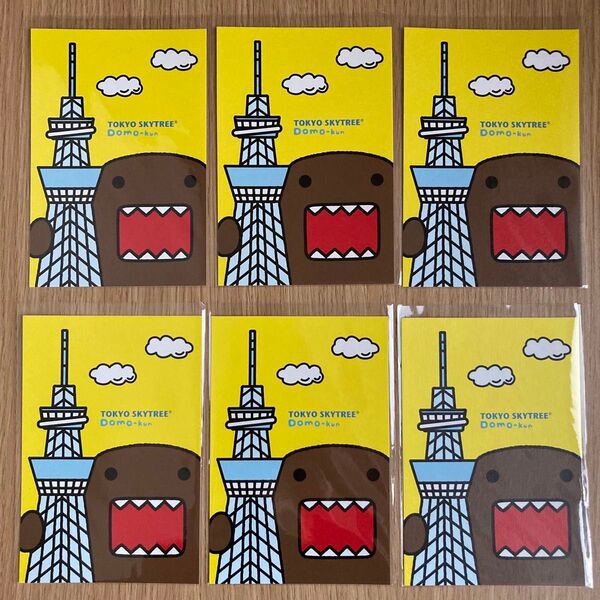 新品 どーもくん × スカイツリー ポストカード 6枚セット
