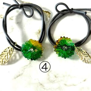 デイリーヘアゴム 深緑④ 2つで1セット