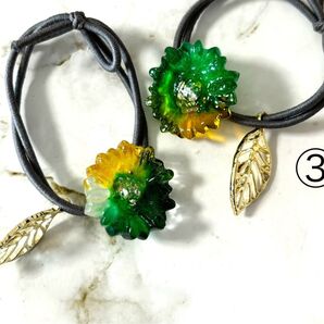 デイリーヘアゴム 深緑③ 2つで1セット