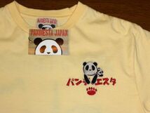 錦 PANDIESTA JAPAN Tシャツ 熊猫大作戦 パンダ/クリームイエローMサイズ]パンディエスタ ジャパン 588207 新品 刺繍 半袖Tシャツ 和柄_画像4