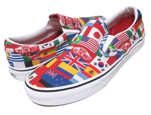 ■バンズ クラシック スリッポン ワールドフラッグ 新品 23.5cm US5.5 VANS CLASSIC SLIP-ON WORLD FLAGS SLIPON