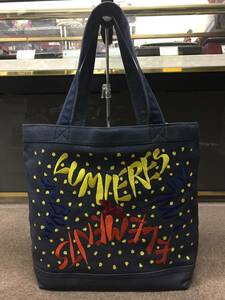 新品同様！未使用！希少！格安！LANVIN en Blue ランバンオンブルー 5周年記念 LUMIERES&ELEMENTS 刺繍 キャンバス トートバッグ