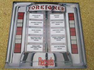 ◎Foreigner★Records - Best/ＵＳ　ＬＰ盤☆インナースリーブ、シュリンク　Gatefold