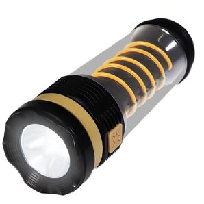 新品 ハック Montagna ランタンライト 2WAY 懐中電灯 キャンプ ブラック イエロー 防災グッズ HAC4060