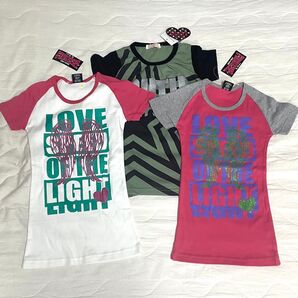 【新品】キッズ 子供服 女の子 ガールズ Tシャツ 3枚セット 110〜120