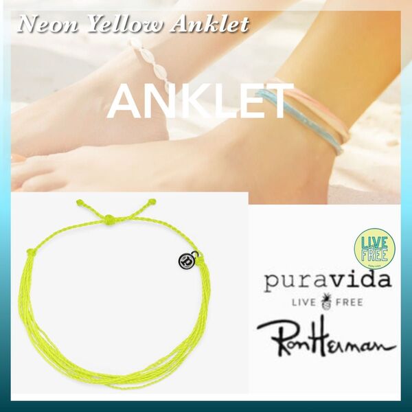 RonHerman★ベッカム愛用のPura Vida アンクレット★日本未発売