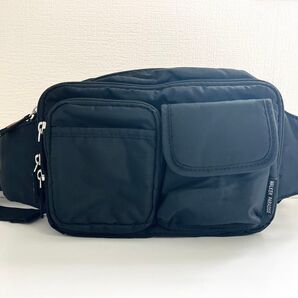 2P ウエストポーチ 2ポケット ショルダーバッグ 2way