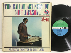 ■即決 Milt Jackson 22950 the Ballad Artistry of Milt Jackson STEREO オリジナル ミルト・ジャクソン キズスレ散見