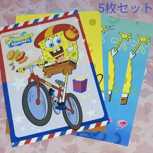 スポンジボブ ポストカード 5枚セット