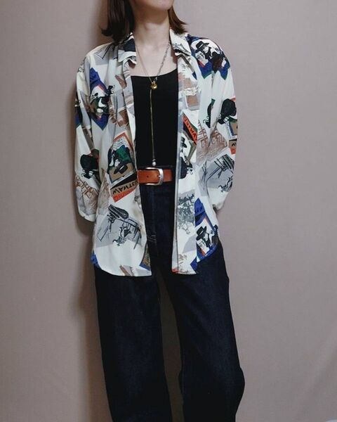 used Vintage 80‘s 90s‘ ポップアート シャツ ブラウス