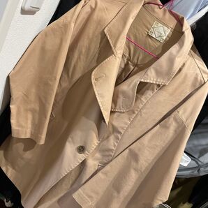 Crisp トレンチコート ベージュ ドロップショルダー スプリングコート