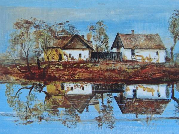 Chicosh, Lakeside, Rare art book, New high-quality frame, Framed, In good condition, Oil painting Landscape, postage included, Fan, Painting, Oil painting, Nature, Landscape painting