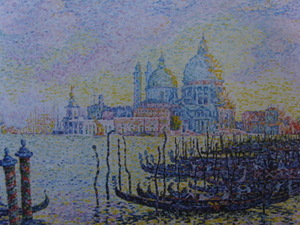 Art hand Auction Paul Signac, [Entrée du Grand Canal de Venise], Collection d'art vintage grand format, Bonne condition, Tout neuf, encadré de haute qualité, livraison gratuite, peinture de paysage français impressionnisme, art, peinture, peinture à l'huile, Nature, Peinture de paysage