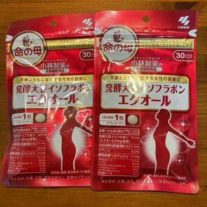 小林製薬 命の母 発酵大豆イソフラボン エクオール 30日分2袋セット