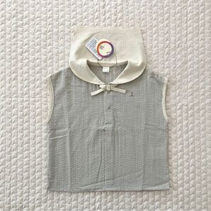 ベビー キッズ ノースリーブセーラートップス