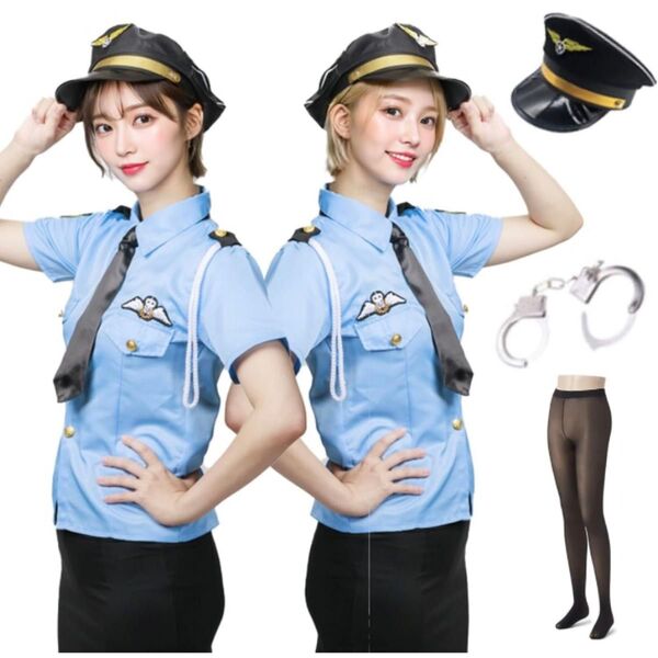 ポリス ハロウィン コスプレ セクシー コスチューム 仮装 制服 女性 警察官