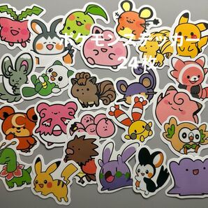 ポケットモンスター シール ステッカー 大きめサイズ ポケモン モクロー キャラ アニメ